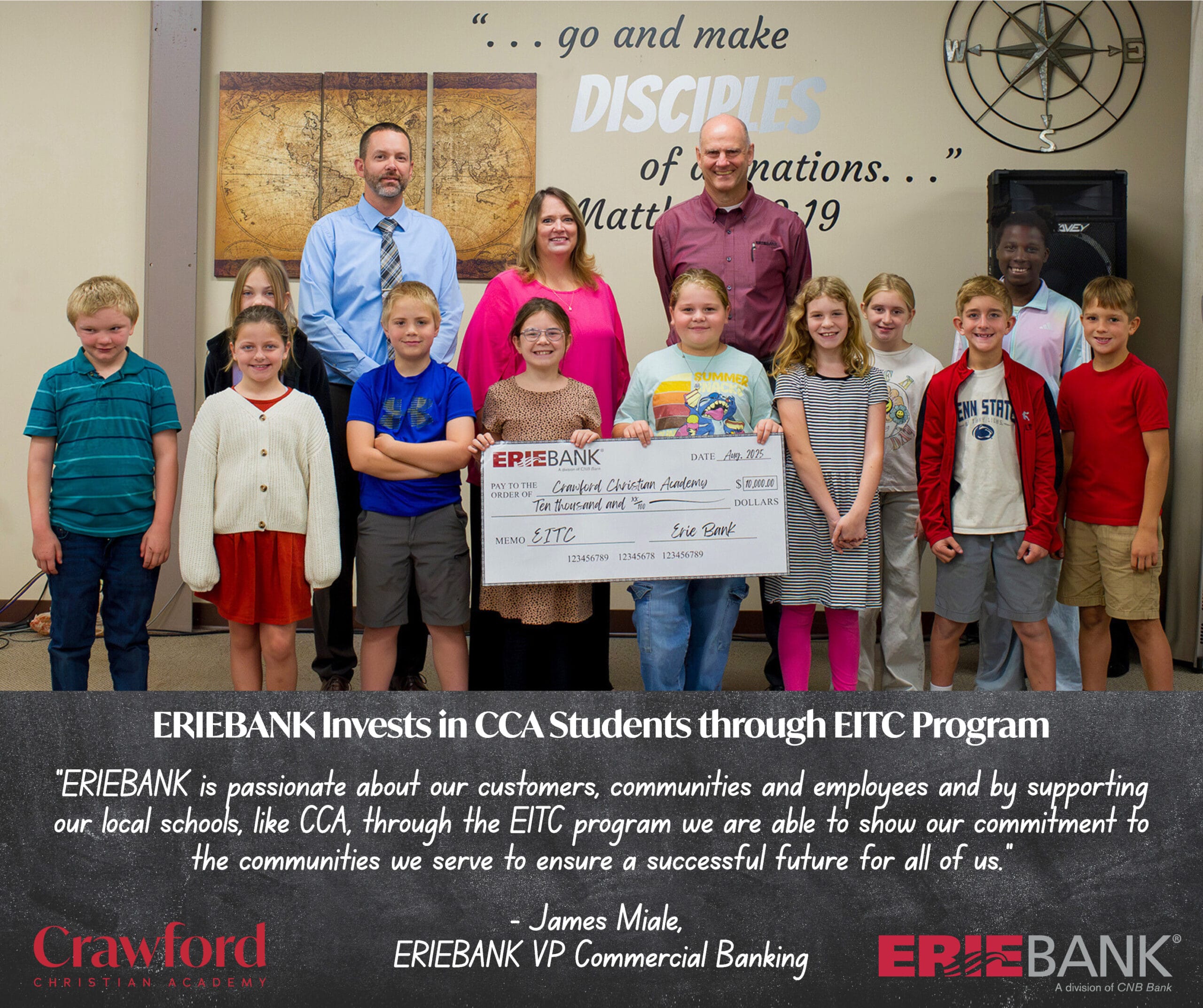 ERIEBANK is passionate about our customers, communities and empl